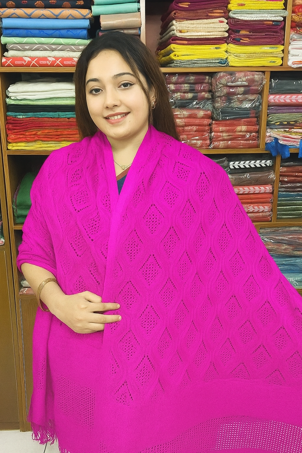 Premium Kushikata Shawl (টাইম ফুল কালার)