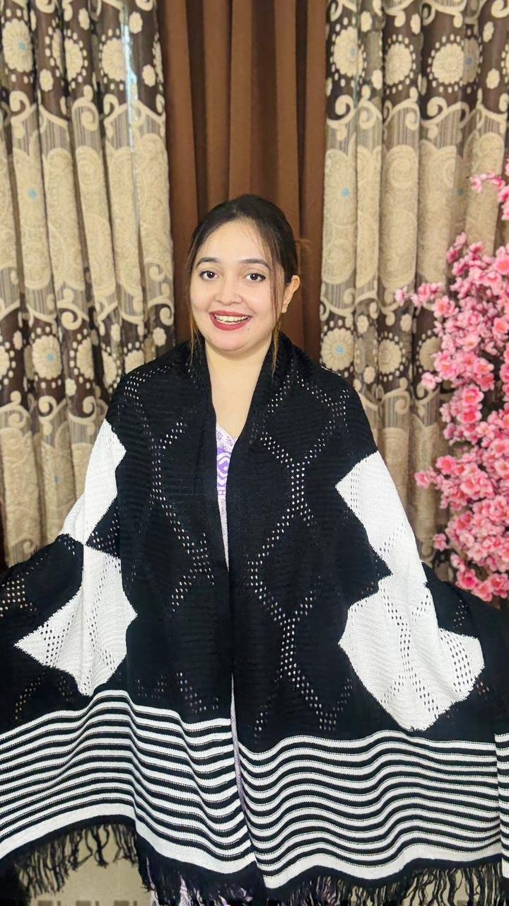 Double Shade Kushikata ( Black and White)